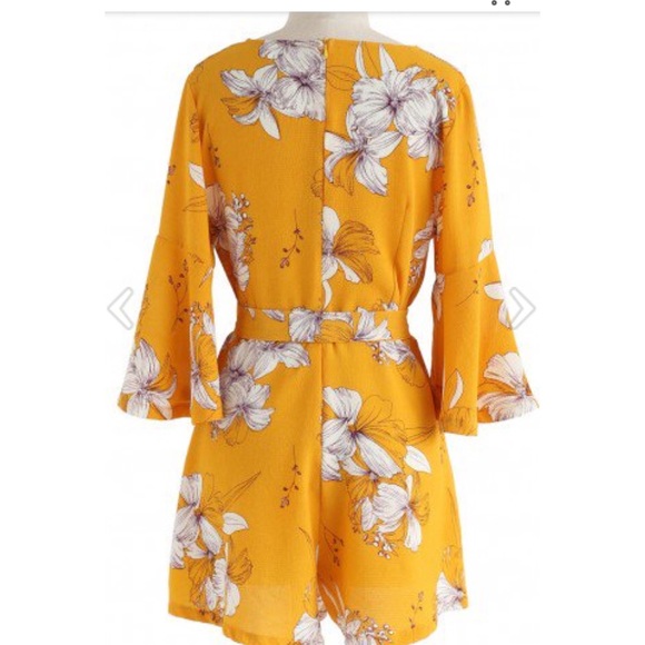 Chicwish Bold Blooms Romper - Picture 6 of 8